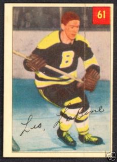 1954 55 Parkhurst Hockey 61 Leo Labine Boston Bruins