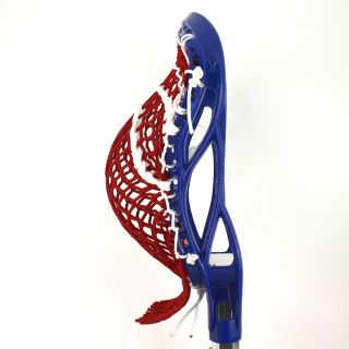 Custom Strung Lacrosse Head   Red White Blue USA Edition Lax Stick