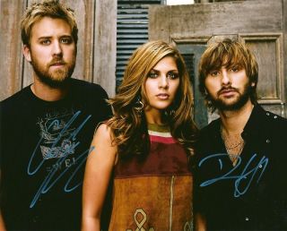Lady Antebellum Signed Auto Need You Now RARE Look