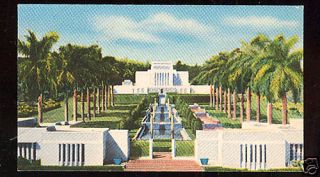 Vintage Temple Latter Day Saints Laie Oahu Hawaii Card