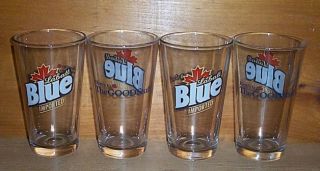Labatt Blue The Good Stuff 4 Pub Beer Pint Glasses New