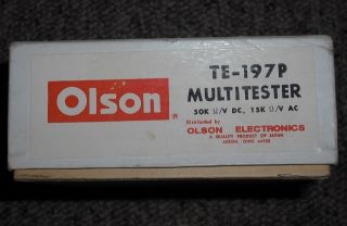 Vintage 60s Olson Electronics Akron Ohio Multitester