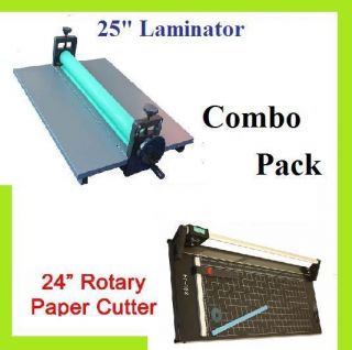 Laminating Machine Cold Laminator 25 Manual and 24 Rotary Trimmer