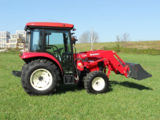 New Branson 4520C 4WD Cab Tractor with Front End Loader