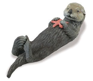 Sea Otter with Starfish by Safari Ltd Toy Replica