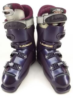  downhill ski boot purple plastic Lang OX7ACD 9 M winter sport racing