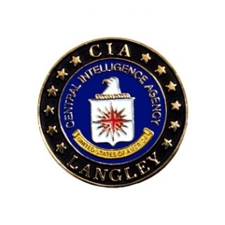 CIA DISTINGUSIHED LANGLEY MINI BADGE W CERTIFICATE OF AWARD + FBI DOD
