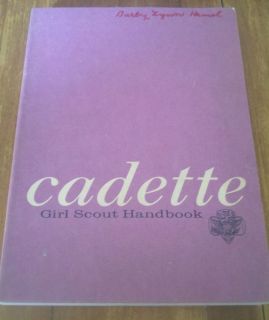 Vintage 1963 Cadette Girl Scout Handbook