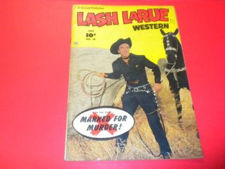 Lash LaRue 29 Fawcett Comics with Photo Cover