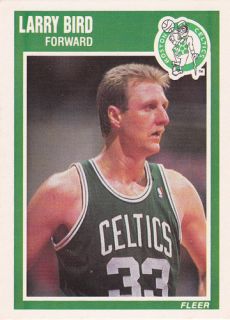 1989 90 Fleer Larry Bird Boston Celtics Card 8