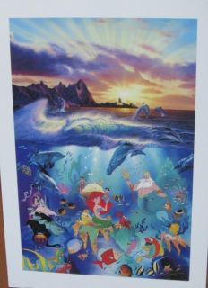 Rare Christian Lassen Disney, Under the Sea, 112/350, Sold out Limited