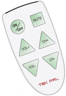 Tek PAL Large Button TV Remote Control
