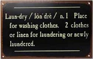 Laundry Room Definition Rustic Metal Wall Decor Sign