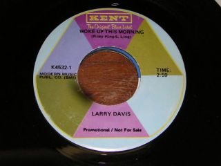 Larry Davis R B Soul 45 Woke Up This Morning Rock Me