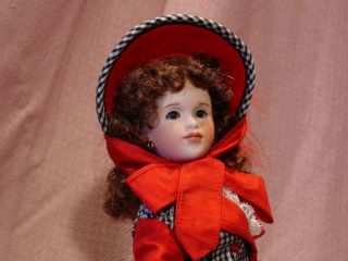 Lawton Porcelain 16 Wood Jointed Lady Doll Guilded Age Doll