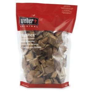 New Weber 3 Pound Bag of Pecan Wood Grilling Chips for Smoker Grills