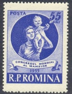 1955 Mother Child World Congress Lausanne Mutter Mere Madre Romania MI