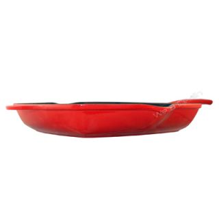 New Le Creuset 10 Square Ribbed Skillet Grill Red Pan Cherry Red 2 1 4