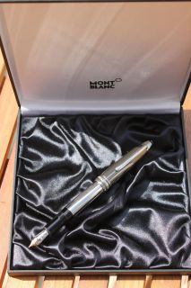 Montblanc Le Grand 146 Hematite and Stainless Steel 18kt nib Near Mint