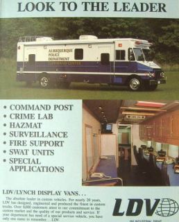 LDV Truck Ad Albuquerque Police Department Command Van