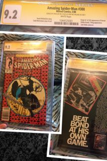 The Amazing Spider Man 300 9 2 Grade Signed By Stan Lee Todd Mcfarlane