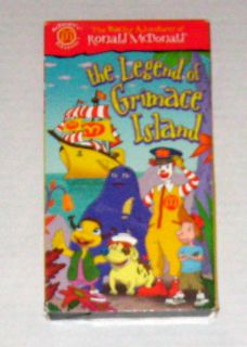 McDonalds The Legend of Grimace Island Video VHS LN
