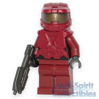 Lego Halo Custom Master Chief Dark Red Color Minifig Free USA Shipping