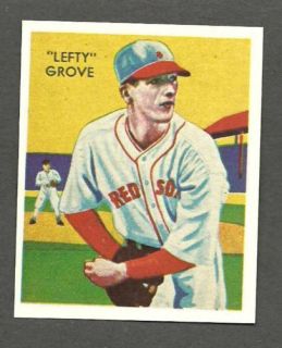 1934 Diamond Stars Red Sox Lefty Grove Reprint 1976