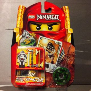 Lego Ninjago KRUNCHA SKELETON Minifigure 2174 GOLD DOUBLE EDGE AXE