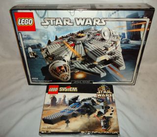 Lego Star Wars Lego Millennium Falcon Set 4504 AND SITH SHIP 7151