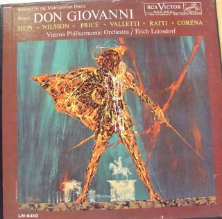 RCA Mono SD 1S Leinsdorf Mozart Don Giovanni 4 LP VG LM 6410 Vinyl