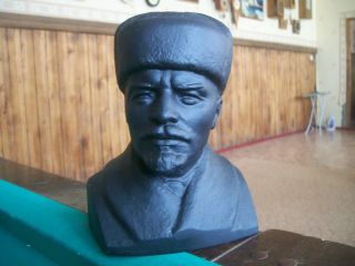 Vintage Russian Metal Bust Lenin 2