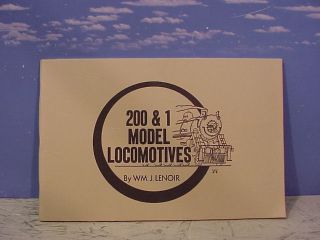 200 1 Model Locomotives Bill Lenoir SC 
