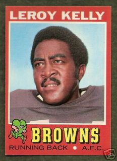 1971 Topps 157 Leroy Kelly Cleveland Browns HOF