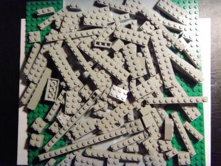 Lego Bricks Light Gray Lot of 100