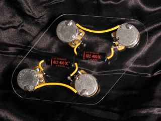 Wiring Harness for Les Paul cts Pots Luxe Black Beauty PIO Capacitors