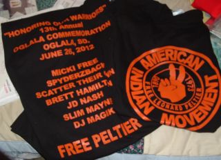 American Indian Movement Leonard Peltier T Shirt