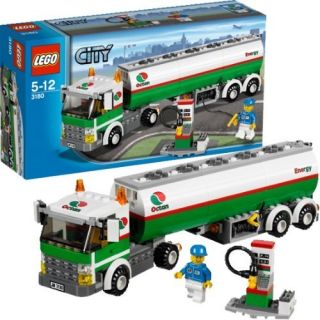 LEGO CITY 3180 TANK TRUCK, RETIRED SET, SOLD OUT IN STORES, NIB, GREAT