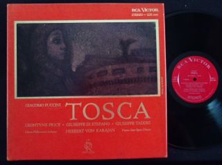 PUCCINI Leontyne Price Karajan TOSCA RCA SORIA LDS LSP STEREO 2 LP
