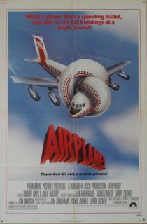 On Sale Leslie Nielsen Airplane 1980 Original Poster