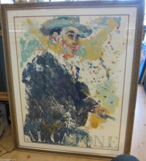 Leroy Neiman Serigraph Al Capone The Mob Signed Limited Edition