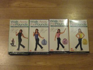 LESLIE SANSONE 4 VHS Tapes WALK AWAY the POUNDS: Tone Up, 1 2 3 Miles