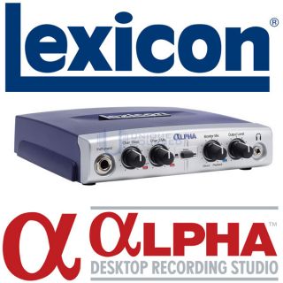 Lexicon Alpha Computer Audio Recording Interface