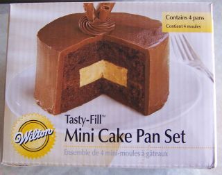 Wilton Mini Tasty Fill Cake Pan Set New