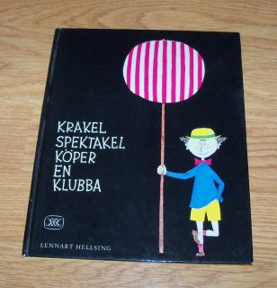 Krakel Spektakel STIG Lindberg Lennart Hellsing Swedish Childrens Book