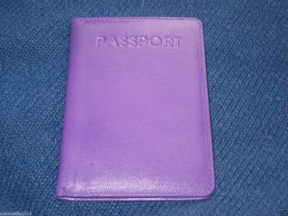 Purple Leather Passport Cover Lichfield Leather Harness Range