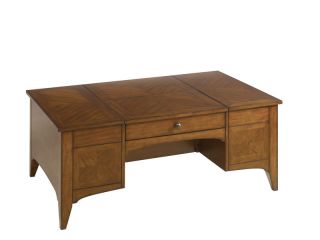 Caramel Transitional Lift Top Coffee Table