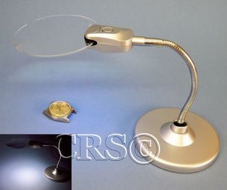 Coin Gold Magnifying Work Magnifier Desk Light Lamp Dr