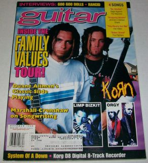 1998 Family Values Tour Korn Orgy Limp Bizkit Foo Fighters RATM