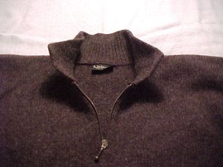 Preowned Mens Size Large Dark Brown Waimate Wool Sweater from New